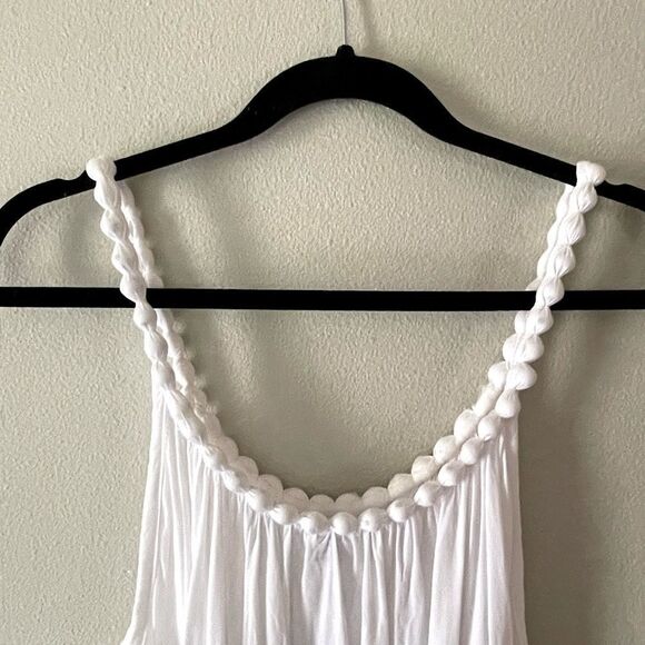 New! Made in Bali Blue and White Hand-Dyed Summer Dress. One Size (fits like L). - Picture 3 of 6